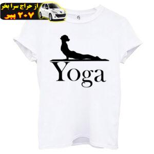 تی شرت آستین کوتاه زنانه اسد طرح یوگا کد 119