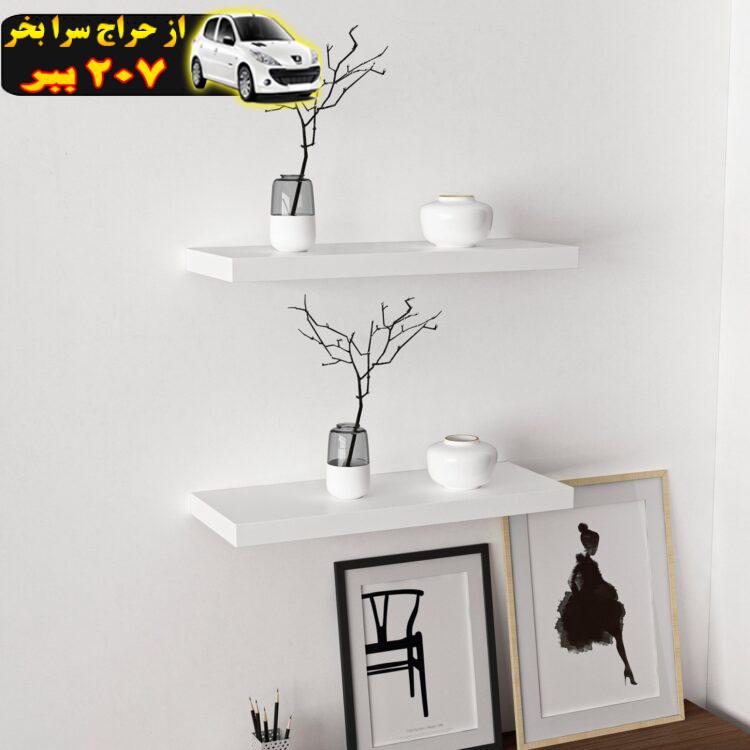 شلف دیواری فلفور کابینت مدل 60cm بسته دو عددی