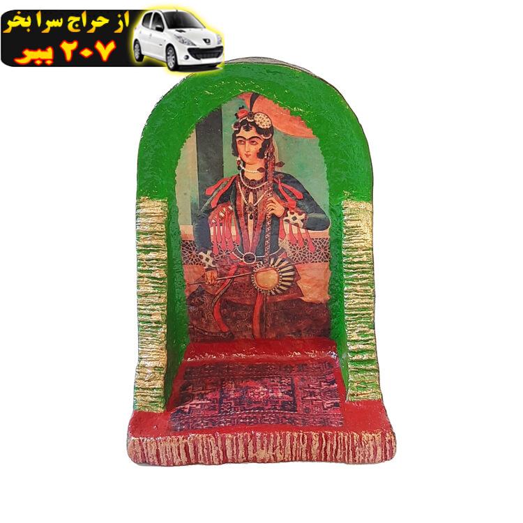 شلف دیواری مدل پاپیه ماشه طرح طاقچه کد 99-406