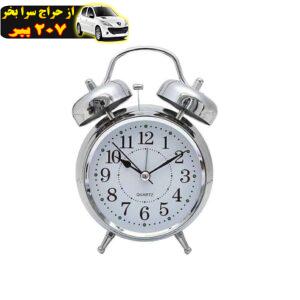 ساعت رومیزی مدل زنگ دار فلزی کد 002