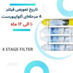 فیلتر تصفیه آب یخچال و فریزر آکوا پیورست مدل X 400 NEW مجموعه 4 عددی