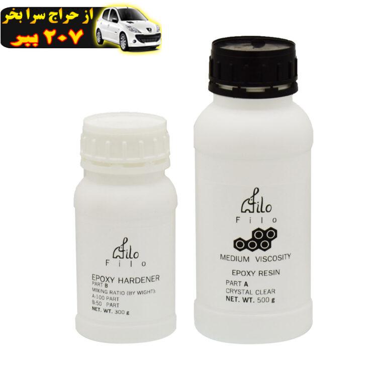 رزین اپوکسی فیلو مدل MV208 وزن 900 گرم مجموعه دو عددی