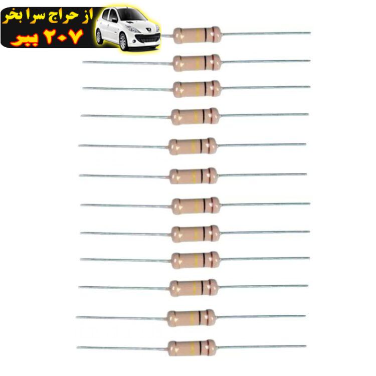 مقاومت 100 کیلو اهم 2 وات کد 611 بسته 12 عددی