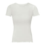 تی شرت آستین کوتاه زنانه اسمارا مدل کبریتی رنگ سفید