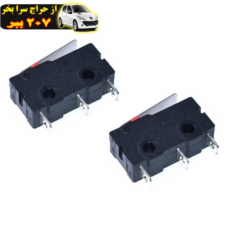 میکرو سوئیچ اهرم دار مدل 5A-125-250V بسته 2 عددی