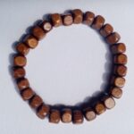 دستبند مردانه مدل مهره چوبی کد GRS_0128