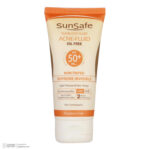 کرم ضد آفتاب بی رنگ سان سیف spf50 مدل ACNE-FLUID مناسب پوست مختلط حجم 50 میلی لیتر