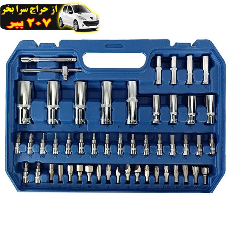 آچار بکس صنعتی باس مدل BS-108PCS مجموعه 108 عددی