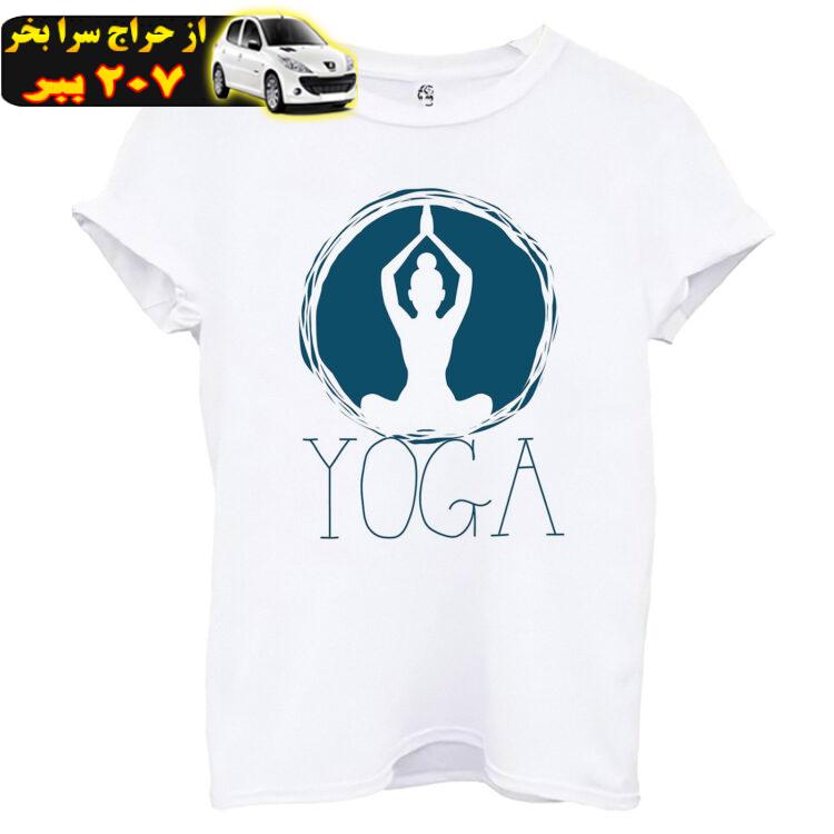 تی شرت آستین کوتاه زنانه اسد طرح یوگا کد 120