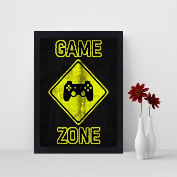 تابلو نوری گیم دکور طرح اتاق گیمینگ مدل Game zone