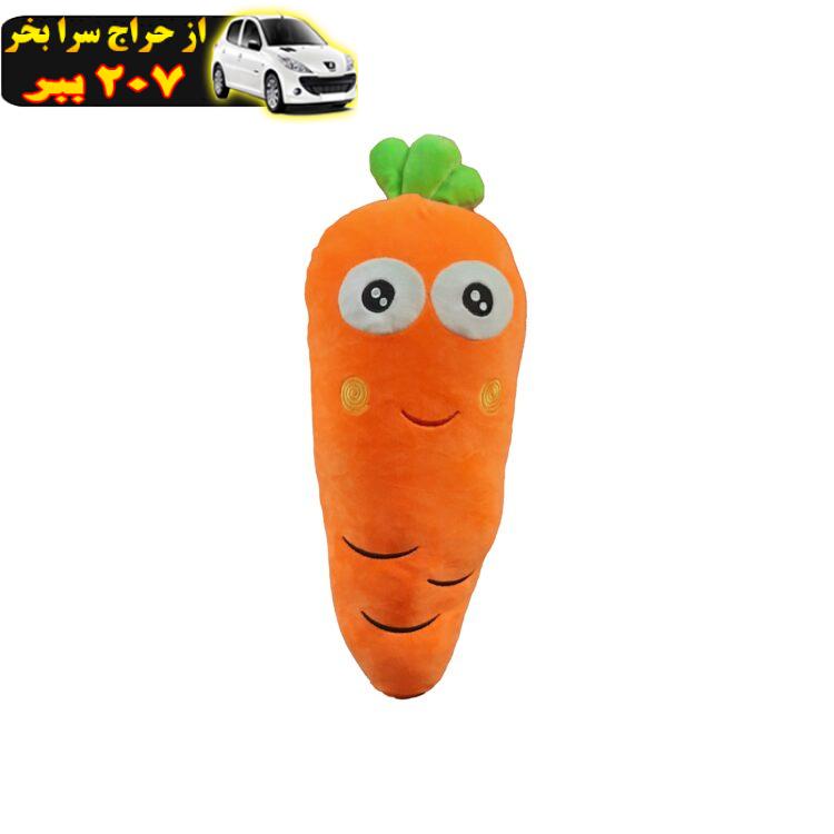 عروسک طرح هویج مدل vegetables family کد 110 ارتفاع 50 سانتی متر