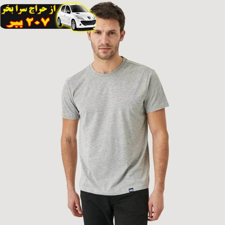 تی شرت آستین کوتاه ورزشی مردانه نوزده نودیک مدل بیسیک TS01 G