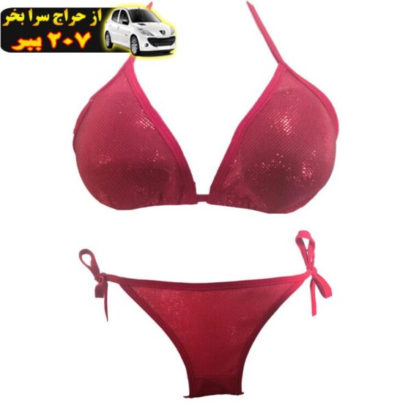 مایو زنانه گالری تویین مدل Red Bikini کد T571