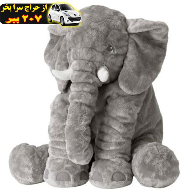 عروسک طرح فیل بالشتی مدل mommy elephant ارتفاع 60 سانتی متر