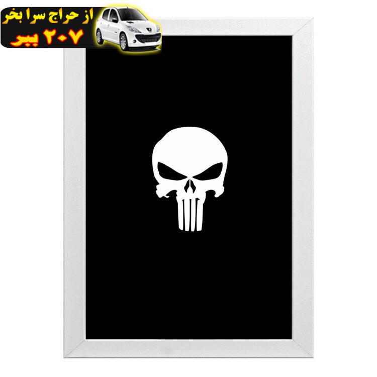 تابلو طرح اسکلت punisher skull کد t36