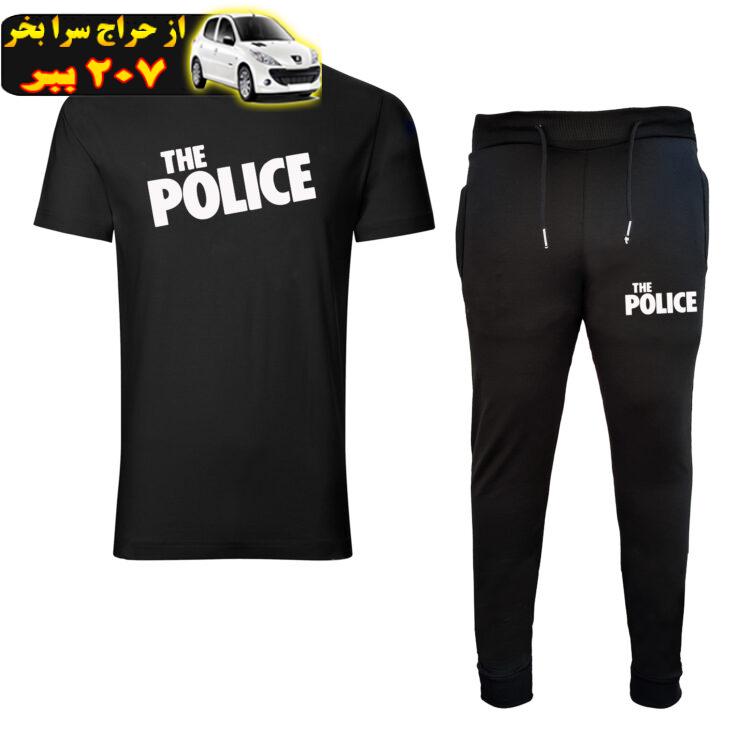 ست تیشرت و شلوار مردانه طرح police کد 0062