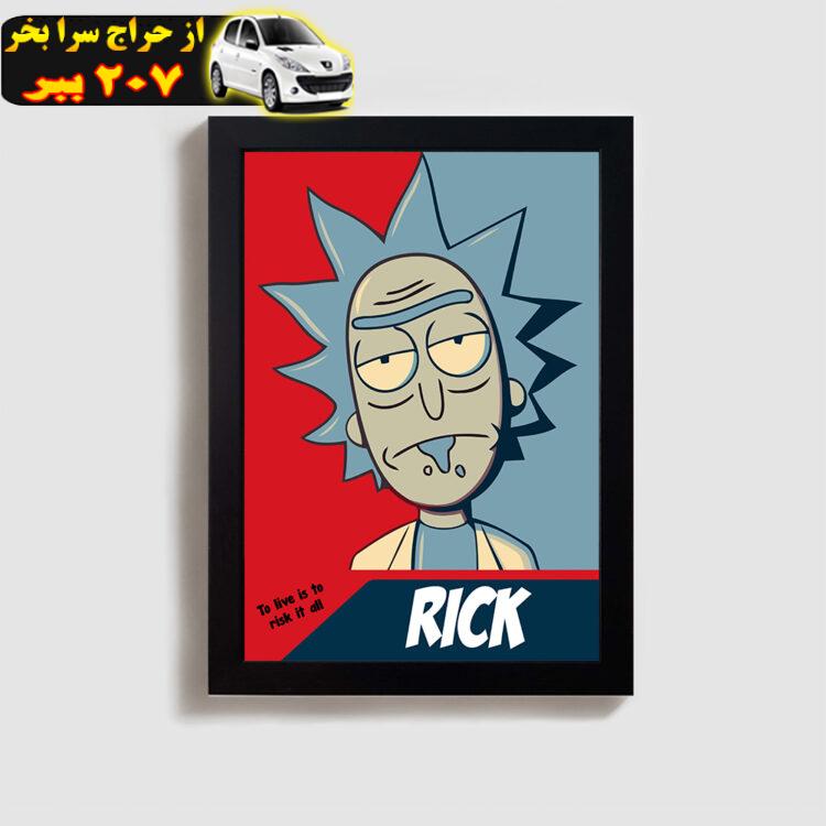 تابلو مدل ریک و مورتی rick and morty BL79