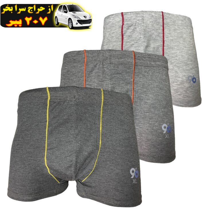 شورت مردانه 90درجه مدل SH90-PAD-03 مجموعه 3 عددی