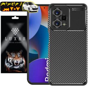 کاور لوکسار مدل Carbon Fiber مناسب برای گوشی موبایل شیائومی Redmi Note 12 Pro Plus 5G / Redmi Note 12 Explorer 5G