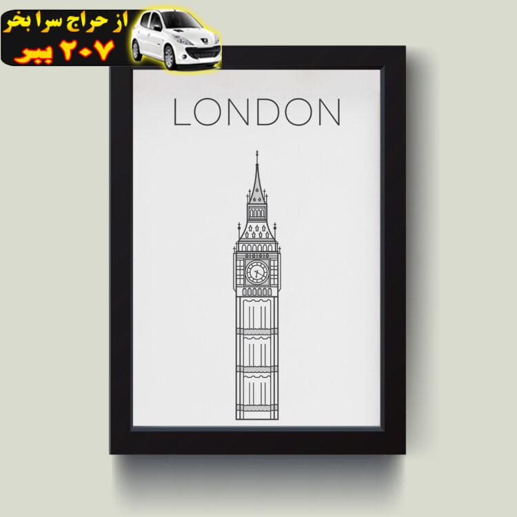 تابلو مدل مینیمال LONDON کدm2612-b