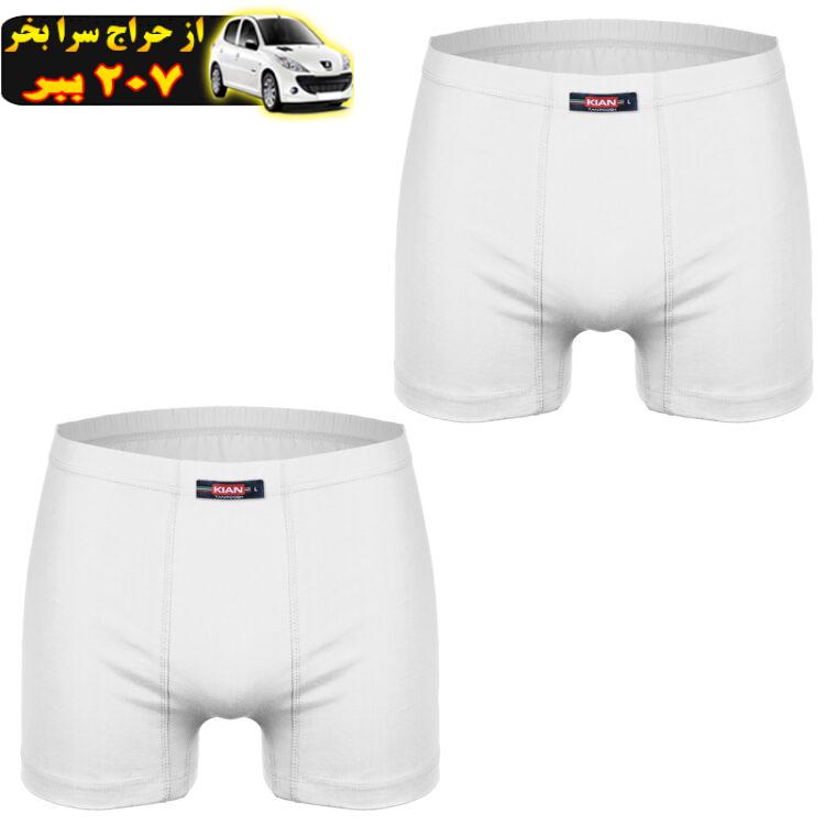 شورت مردانه کیان تن پوش مدل Boxer W بسته دو عددی