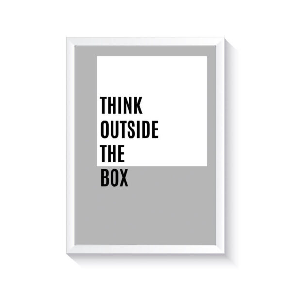 تابلو وینا مدل Think Outside The Box