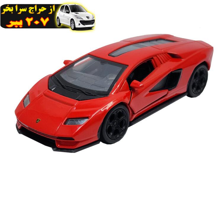 ماشین بازی ولی مدل فلزی عقبکش LAMBORGINI COUNTACH