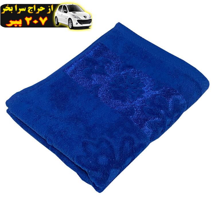 حوله دستی مدل گلگون سایز 35x65 سانتی متر