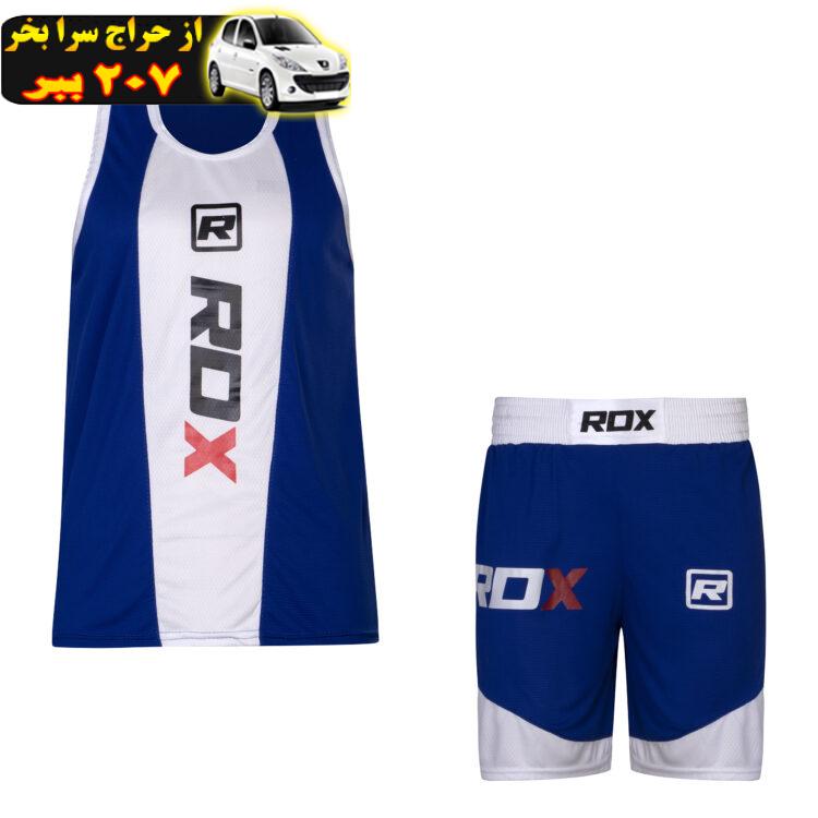 ست رکابی و شلوارک ورزشی مردانه کد RD.BLU.BOXING.2024