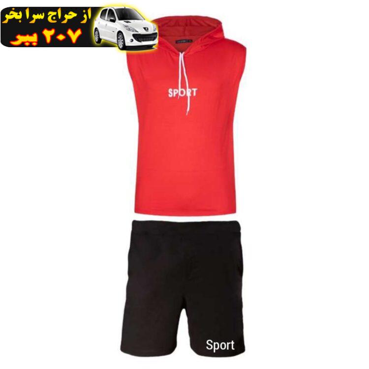 ست تاپ و شلوارک ورزشی مردانه اولسون مدل sport14