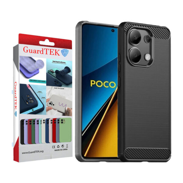 کاور گاردتک مدل Carbon Case مناسب برای گوشی موبایل شیائومی Poco M6 Pro 4G / Redmi Note 13 Pro 4G