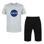 ست تی شرت و شلوارک مردانه مدل ناسا کد L24