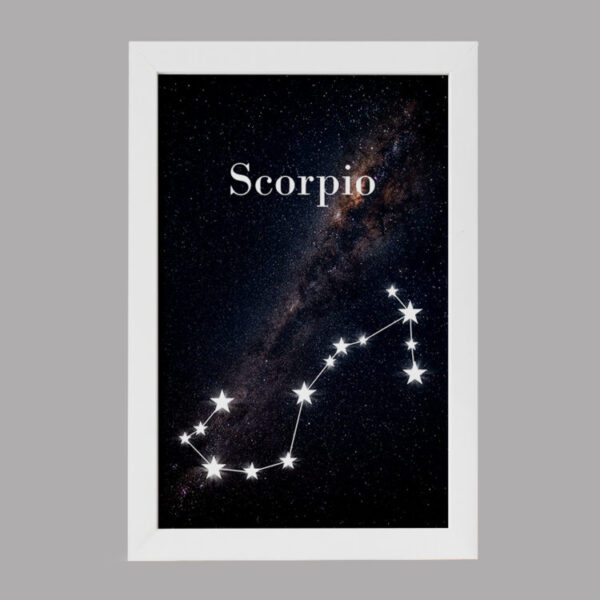 تابلو خندالو مدل دکوراتیو ماه تولد آبان Scorpio کد M51 مجموعه 1 عددی