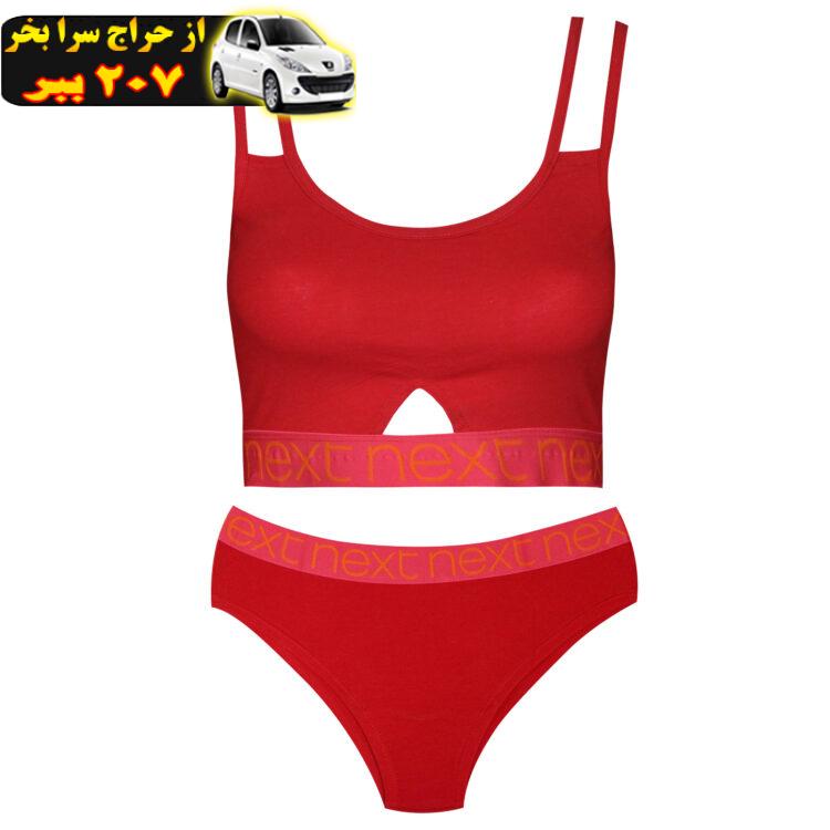 ست نیم تنه و شورت ورزشی زنانه کوزا مدل 9145-4 رنگ قرمز