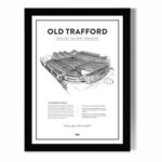 تابلو مدل دیواری طرح اولدترافورد Old Trafford منچستر یونایتد کد FD005