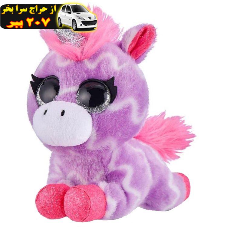 عروسک طرح اسب تک شاخ مدل COCO ZURU Ziggy Unicorn طول 15سانتی‌متر