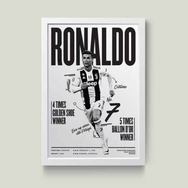 تابلو مدل رونالدو Ronaldo کدm2490-w