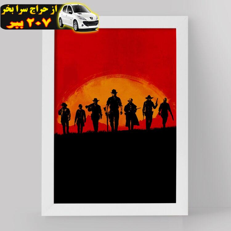 تابلو خندالو مدل رد دد Red Dead کد 10291