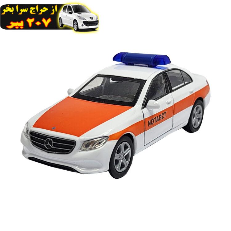 ماشین بازی ولی مدل فلزی درب بازشو پلیس BENZ E400