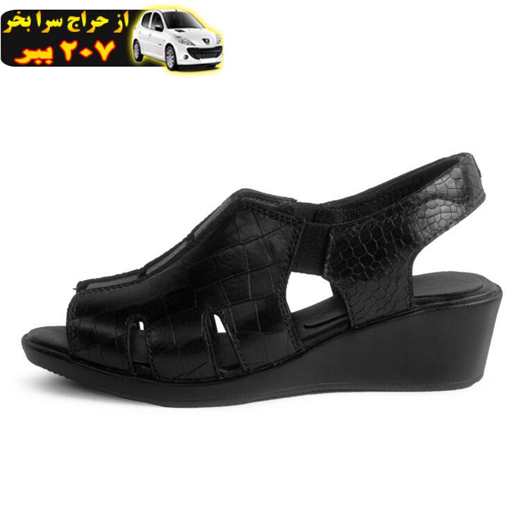 صندل زنانه چرم عطارد مدل چرم طبیعی کد SH145