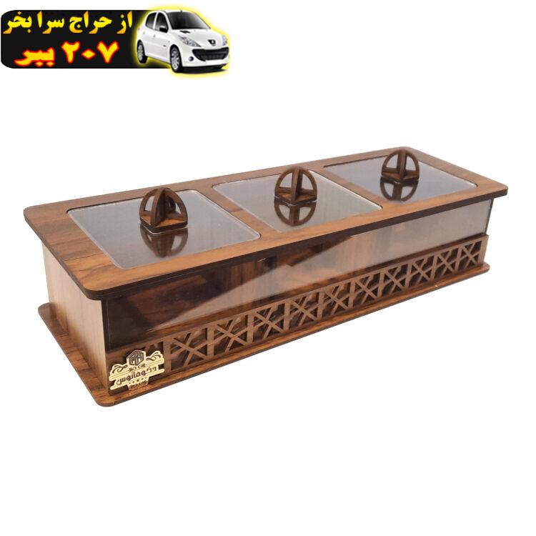 جعبه پذیرایی دکوماتوس مدل مشبک کد B103