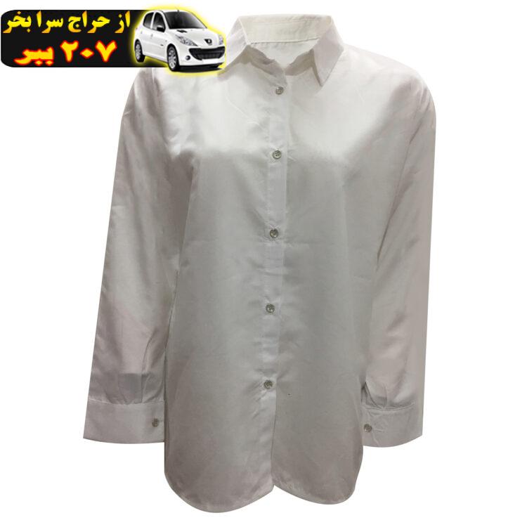 شومیز زنانه مدل نخی کد tm-2541 رنگ سفید