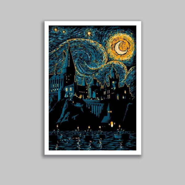 تابلو مدل هری پاتر طرح هاگوارتز Harry Potter کد LA-G10590