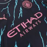 ست تی شرت و شلوارک ورزشی مردانه مدل منچستر سیتی کد Away 2024