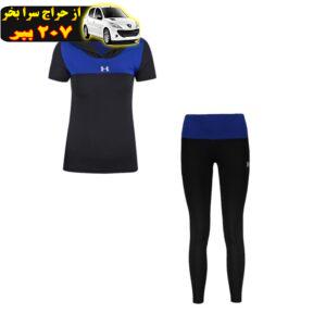 ست تی شرت آستین کوتاه کلاهدار و لگینگ ورزشی زنانه مدل k710102-4106