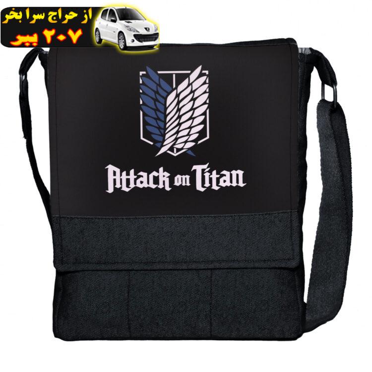 کیف رودوشی چی چاپ مدل attack on titan